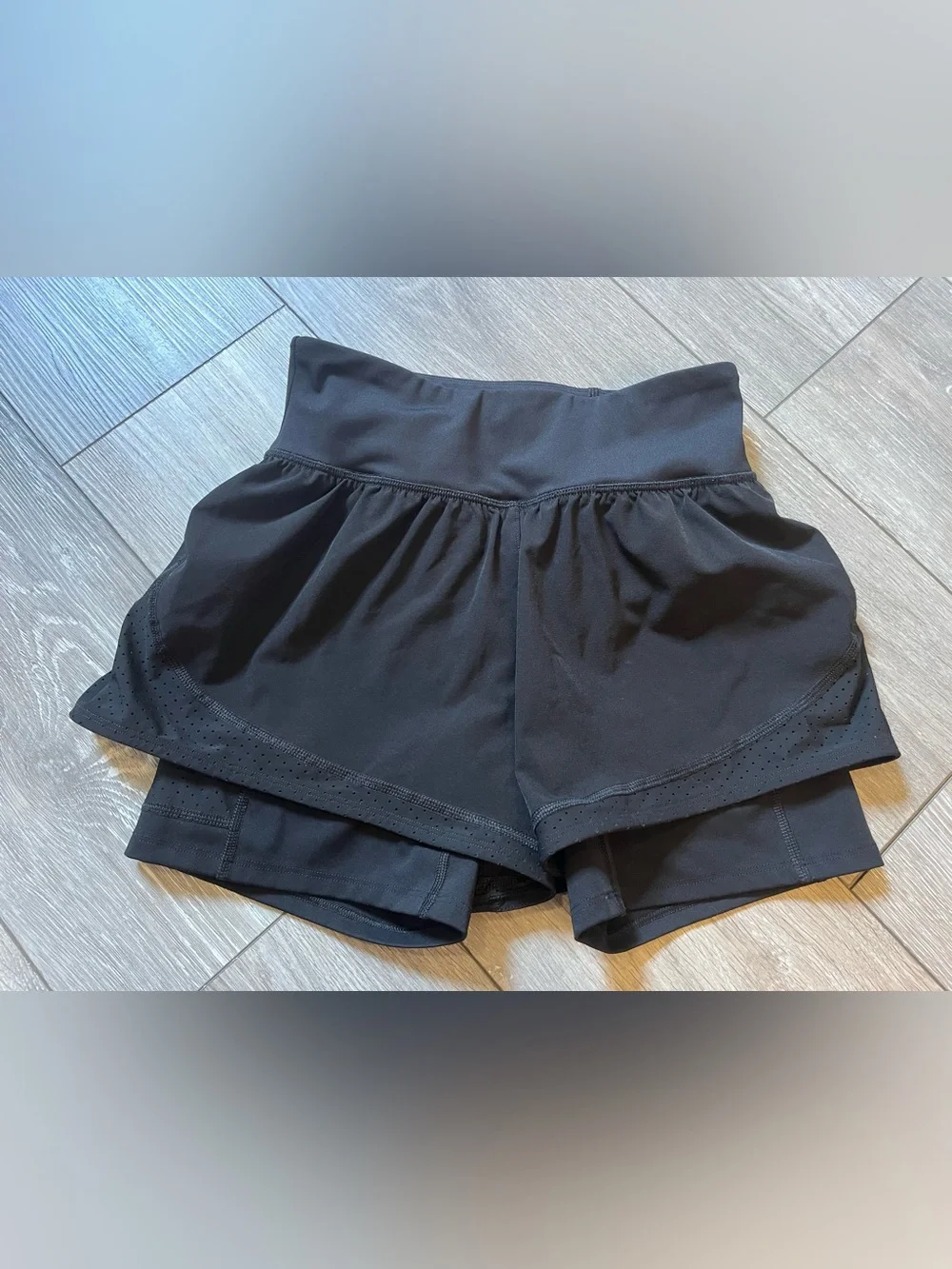Spanx Get Moving Double Layer Athletic Short Black XS